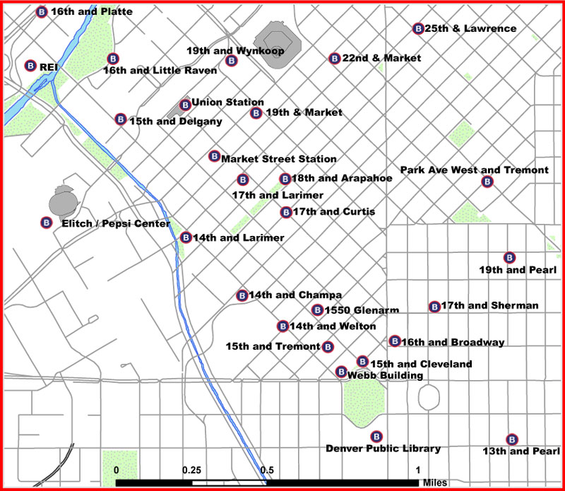 B Cycle Denver Map Denver B Cycle Ready to Roll – DenverInfill Blog