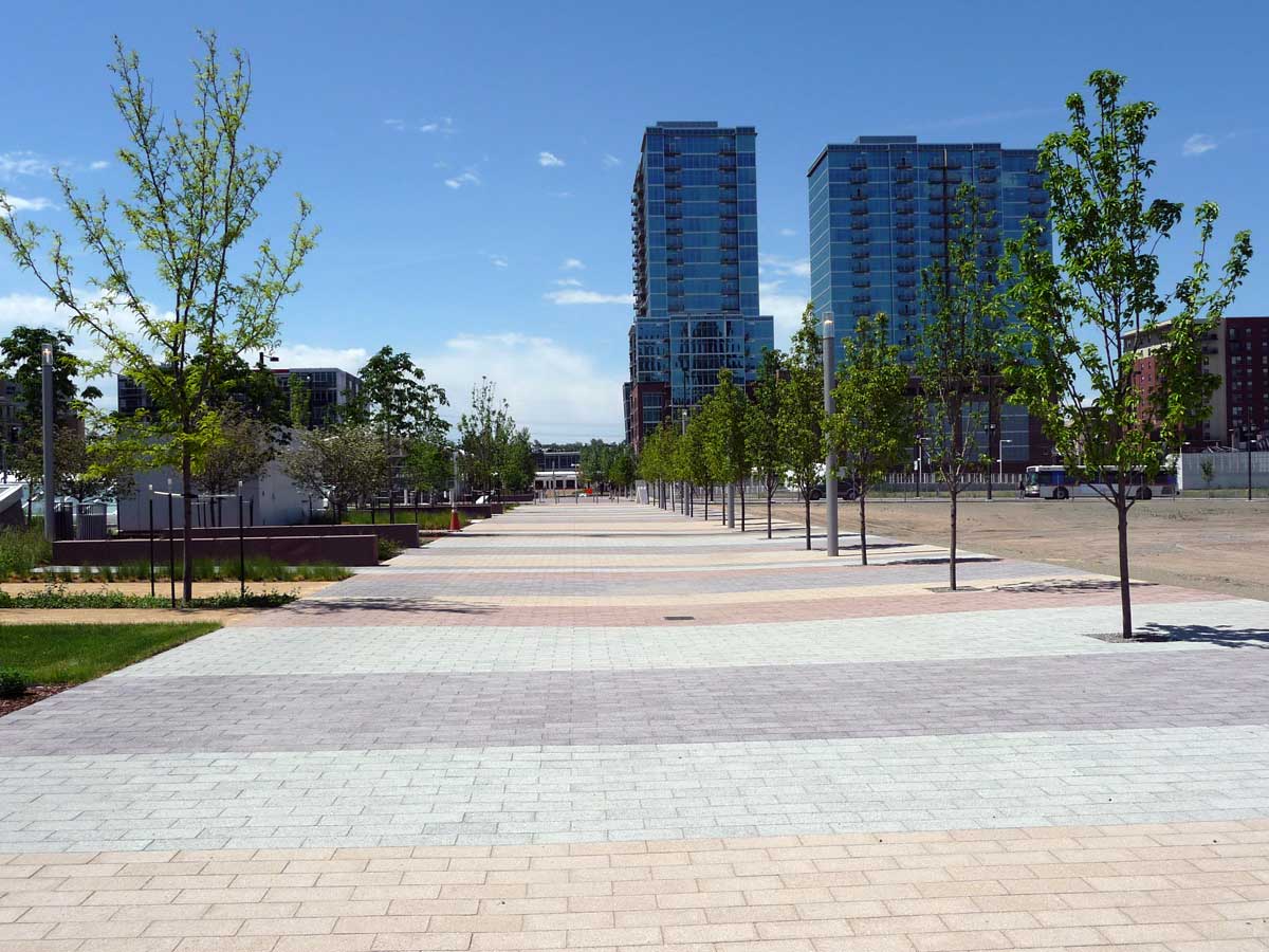 empty city street sidewalk